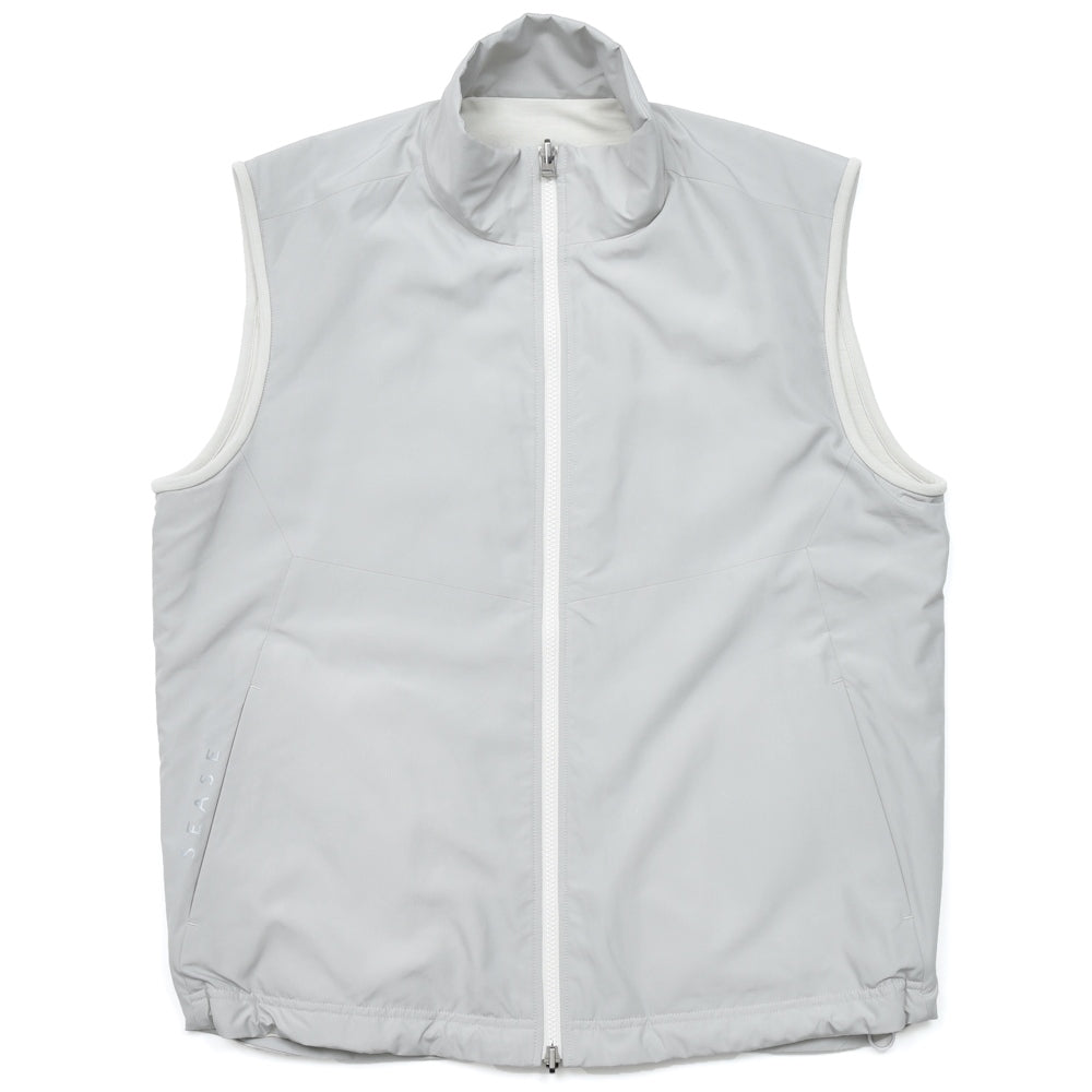 SEASE（シーズ） PADDED EXPLORER VEST ウールジャージスタンドカラーパデッドベスト OV034TJ073