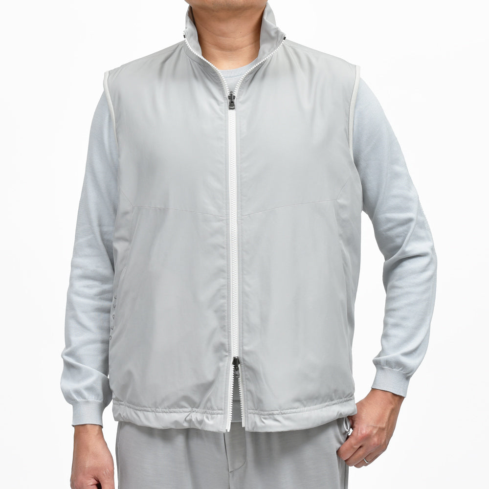 SEASE（シーズ） PADDED EXPLORER VEST ウールジャージスタンドカラーパデッドベスト OV034TJ073