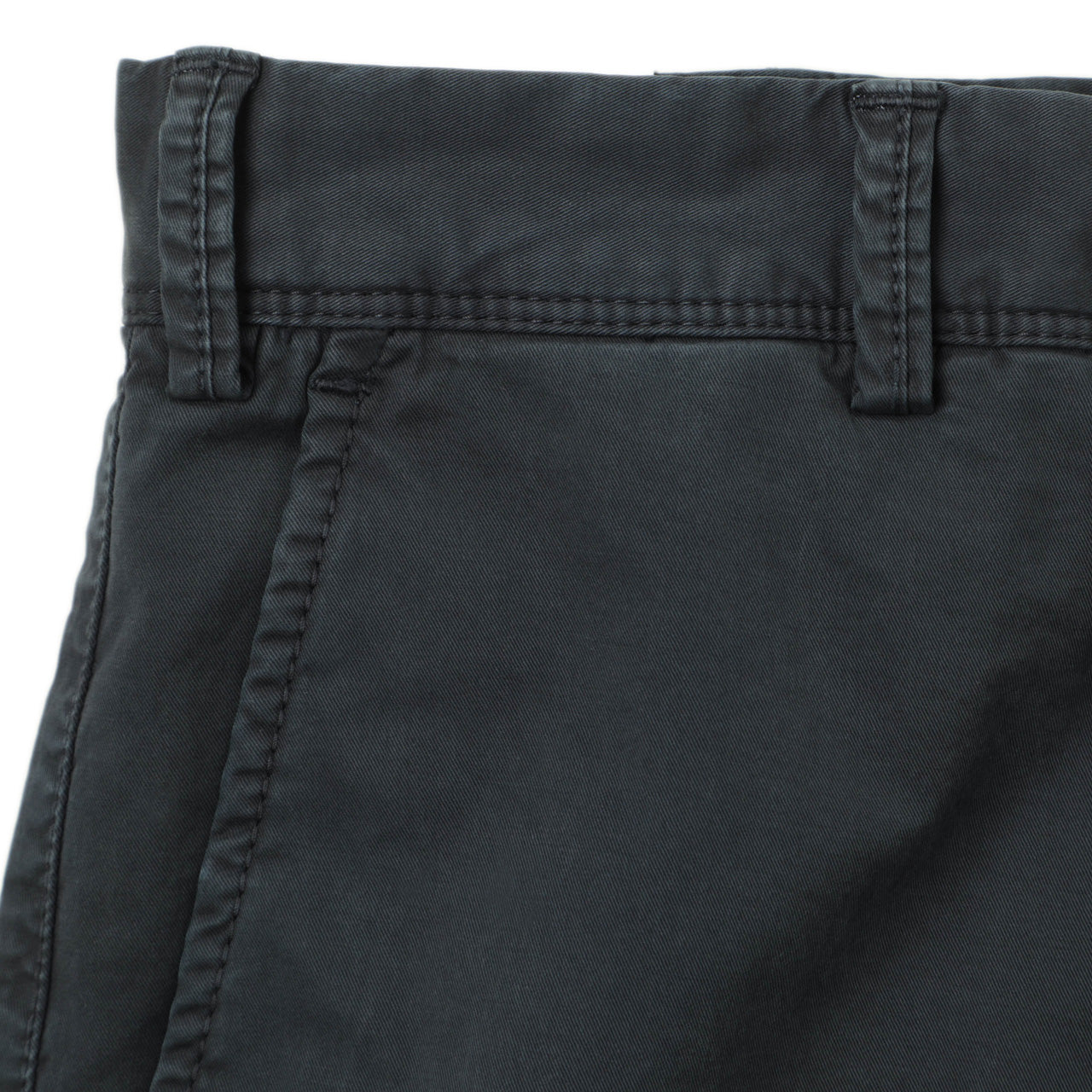 ピーティートリノ / 製品染め コットン ストレッチ テーパード ノープリーツ カーゴ パンツ / REBEL FIT / ネイビー