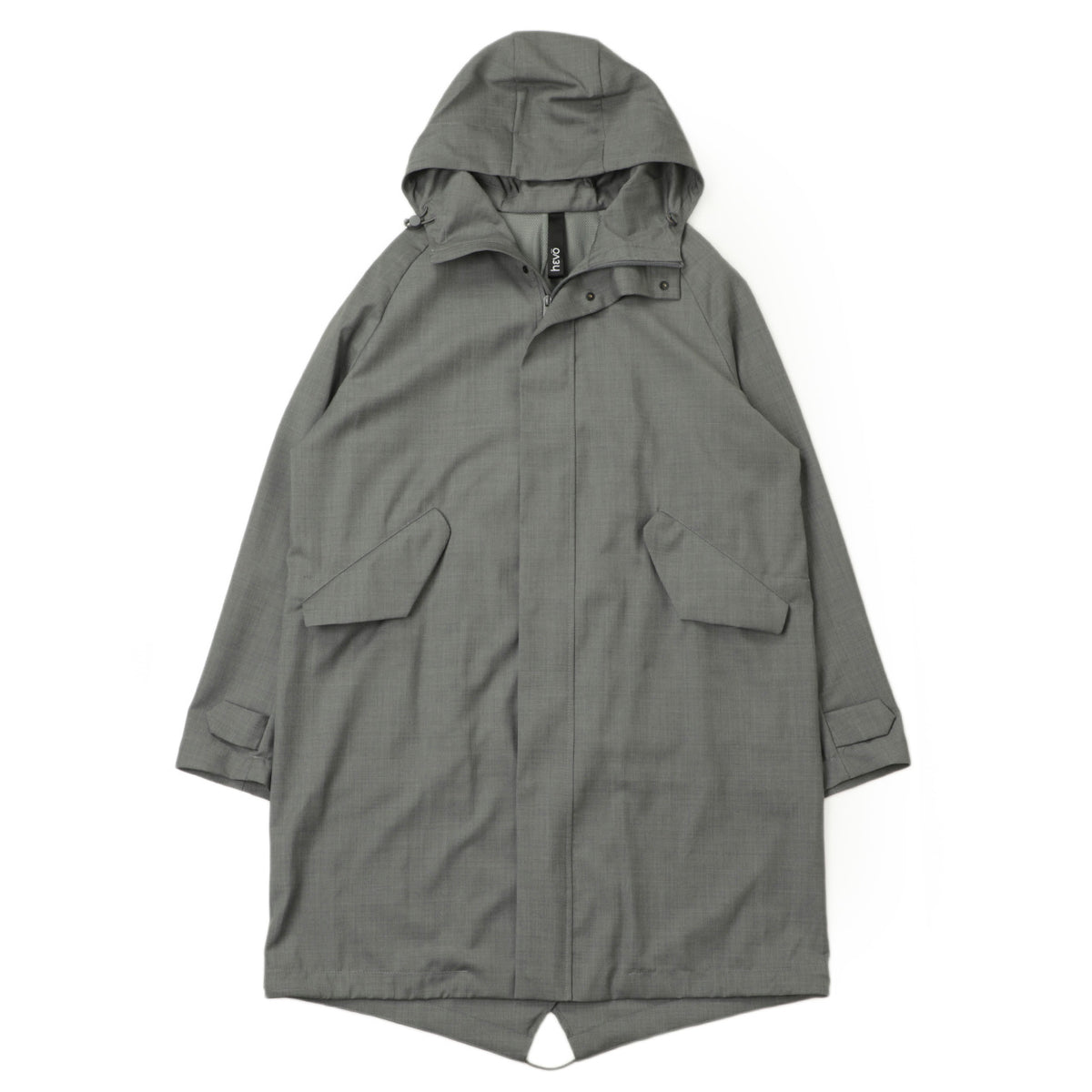 イーヴォ / フーデッド ウール モッズコート 軽量  / ALTAMURA / グレー