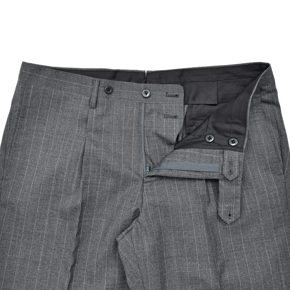 guji（グジ） ウールトロピカルピンストライプ3B1プリーツスーツ (MADE BY RING JACKET / VITALE BARBERIS CANONICOファブリック使用)【春/夏】1