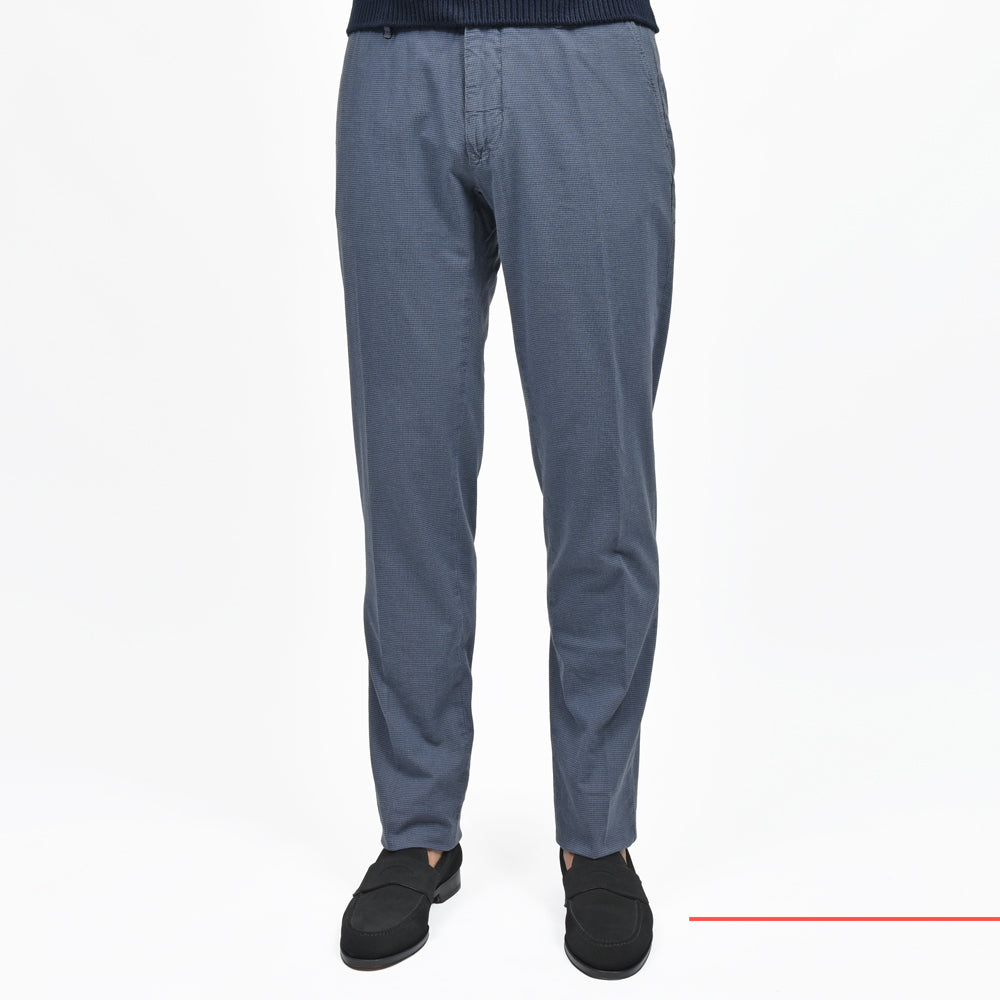 INCOTEX SLACKS（インコテックス スラックス） SLIM FIT ガーメントダイコトンストレッチハウンドトゥーステーパードパンツ 18S100/90926/31577