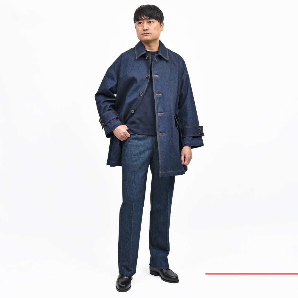 MACKINTOSH（マッキントッシュ） HUMBIEハンビー ワンウォッシュデニムオーバーサイズドバルカラーコート