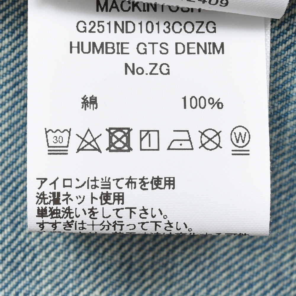 MACKINTOSH（マッキントッシュ） HUMBIEハンビー ストーンバイオウォッシュデニムオーバーサイズドバルカラーコート