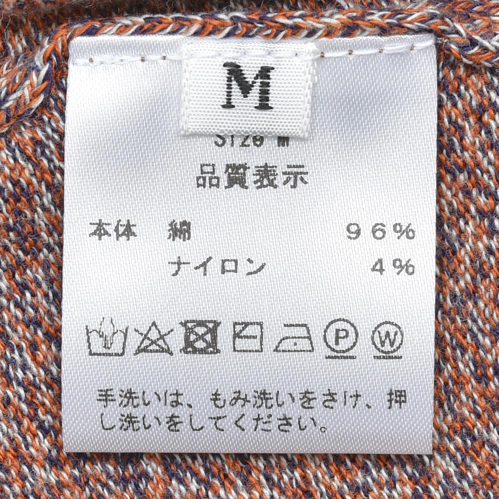 RENCONTRANT（レンコントラント） コットンナイロンメランジクルーS/Sニット 10108