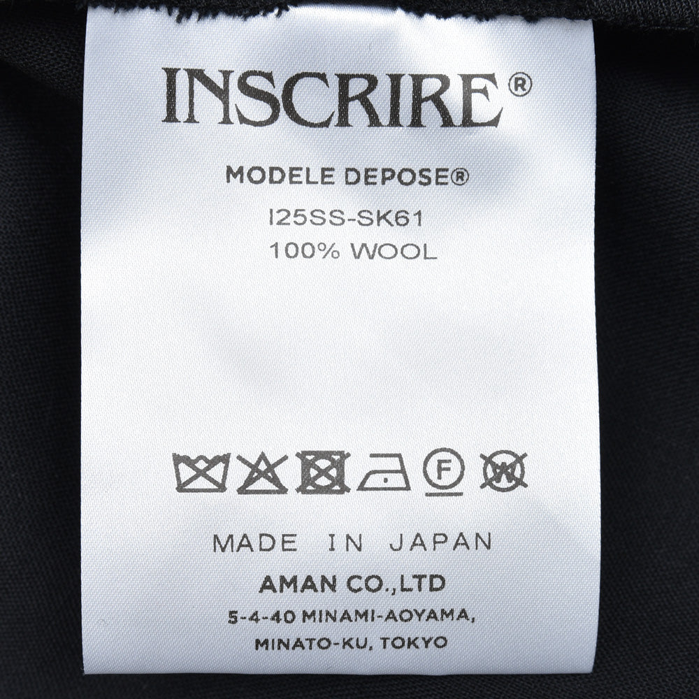 INSCRIRE(アンスクリア) SK61 ウールマキシスカート