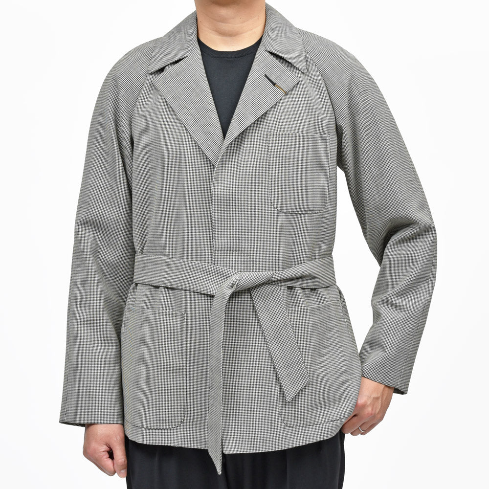 ORBIUM（オルビウム） H.M.Robe H.M.ローブ ハイツイストウールハウンドトゥースローブジャケット