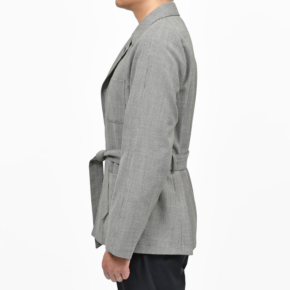 ORBIUM（オルビウム） H.M.Robe H.M.ローブ ハイツイストウールハウンドトゥースローブジャケット