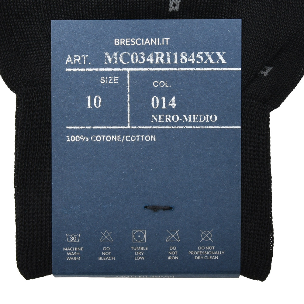 BRESCIANI（ブレッシアーニ） コットンスクエアドットドレスソックス 18051201146