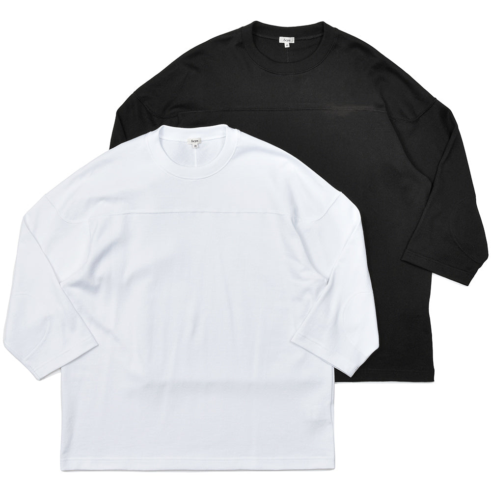 Scye サイ コットン ラフ ジャージー フィットボール Tシャツ