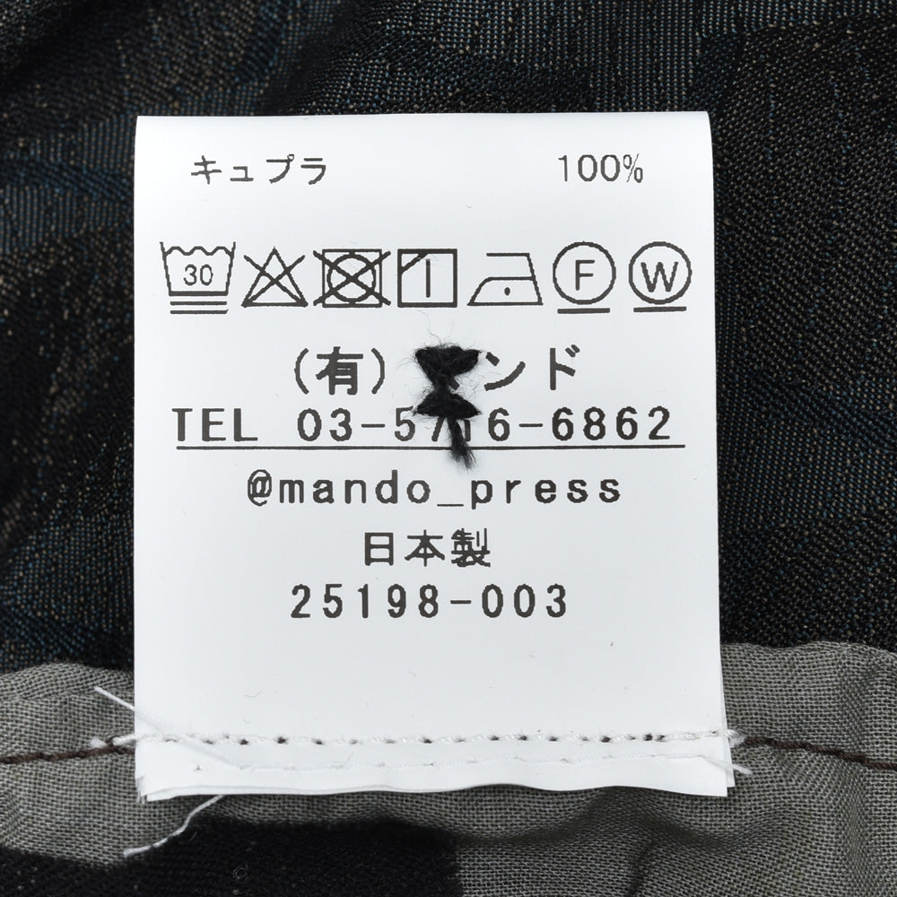 mando（マンド） キュプラジャガードシャーリングパンツ 25198-003