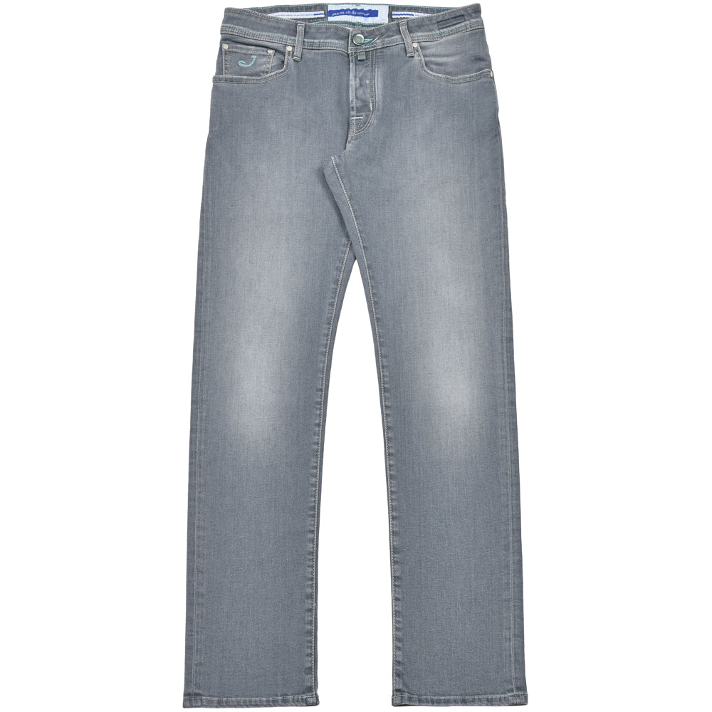 JACOB COHEN（ヤコブコーエン） NICKニック PREMIUM EDITION ヴィンテージウォッシュコットンストレッチテーパードフィットデニム 226-32370
