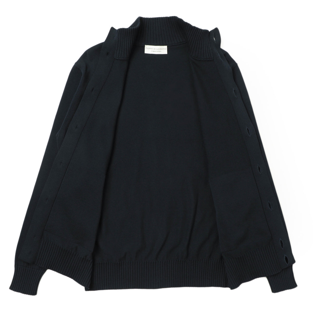 フィリッポ デ ローレンティス /【菅原靴店 別注モデル】 ニットカーディガン / BB3MLT CR12R 5110-BB3ML11 / ネイビー