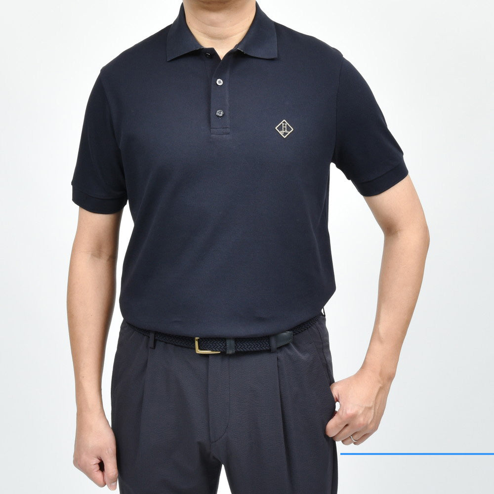 HERNO（ヘルノ） コットン鹿の子S/Sポロ JPL00135U 54005 12151600132