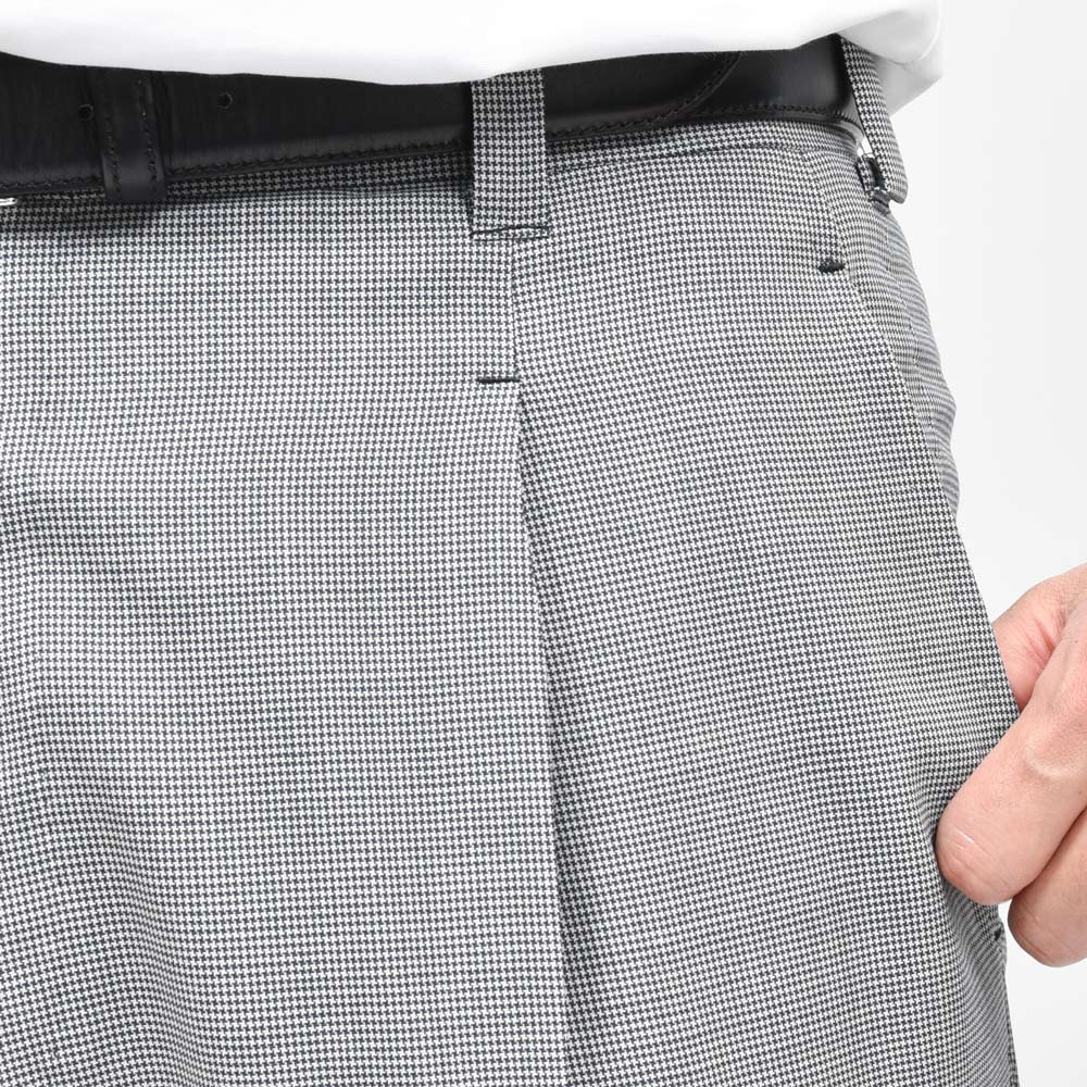 IGARASHI TROUSERS（五十嵐トラウザーズ） ウールハウンドトゥース1Pテーパードパンツ 13051203187