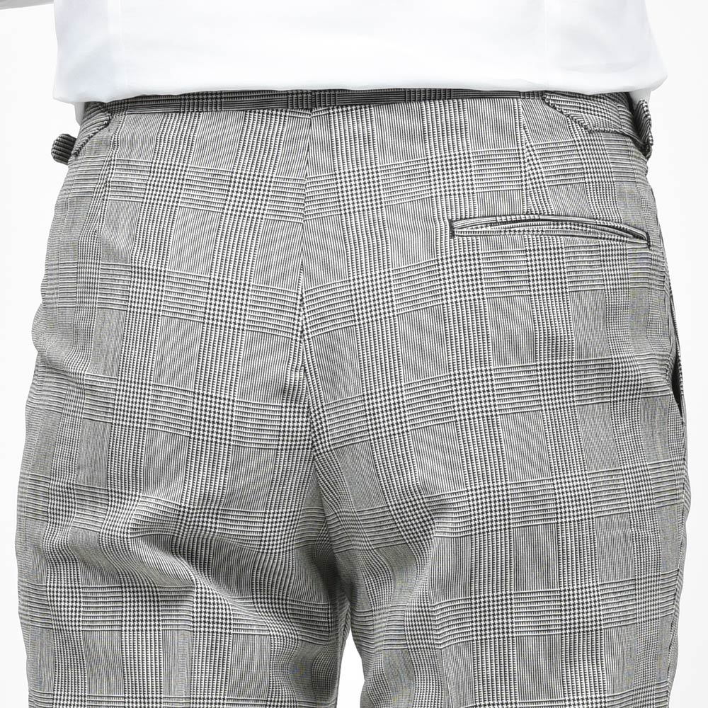 IGARASHI TROUSERS（五十嵐トラウザーズ） ウールハウンドトゥース1Pテーパードパンツ 13051203187