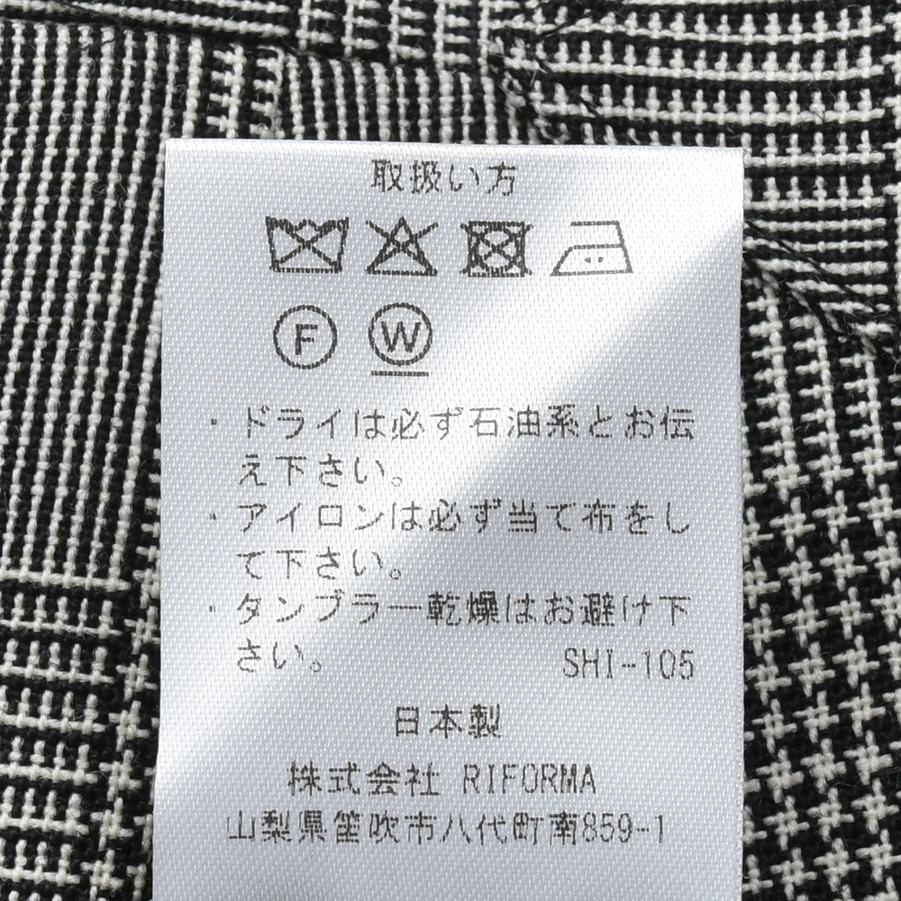 IGARASHI TROUSERS（五十嵐トラウザーズ） ウールハウンドトゥース1Pテーパードパンツ 13051203187