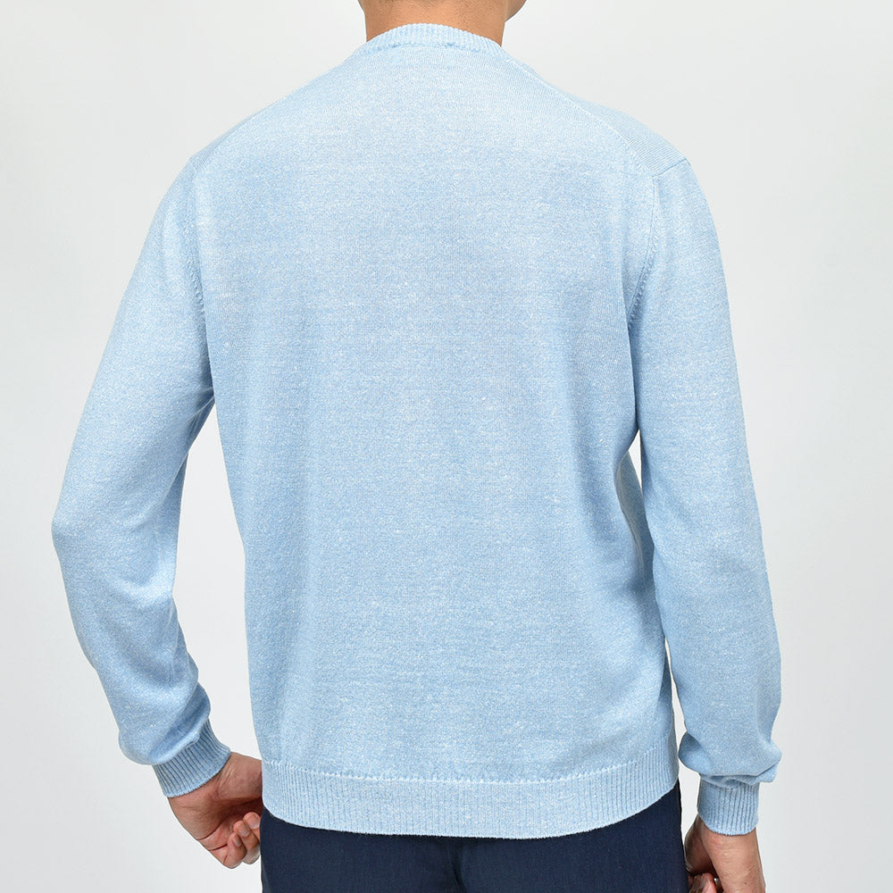 Settefili Cashmere セッテフィーリ カシミア カシミヤ リネン ミドルゲージ クルーネックニット