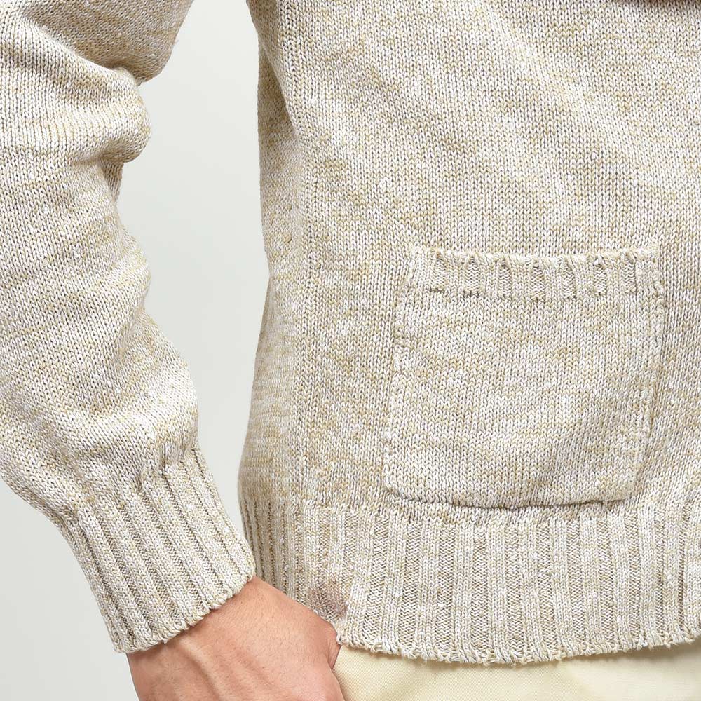 Settefili Cashmere セッテフィーリ カシミア リネンコットンレーヨンナイロン メランジ ニット カーディガン