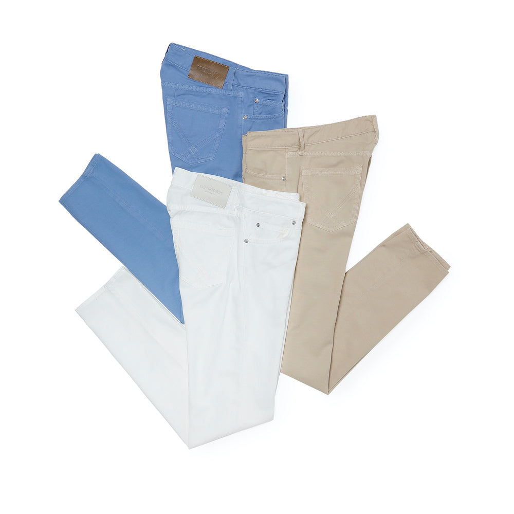 ロイ ロジャース / コットン&リネン ストレッチ ライトツイル 5ポケット パンツ/SLIM/Leonardo JP MAN Bull cotton/linen elas Read