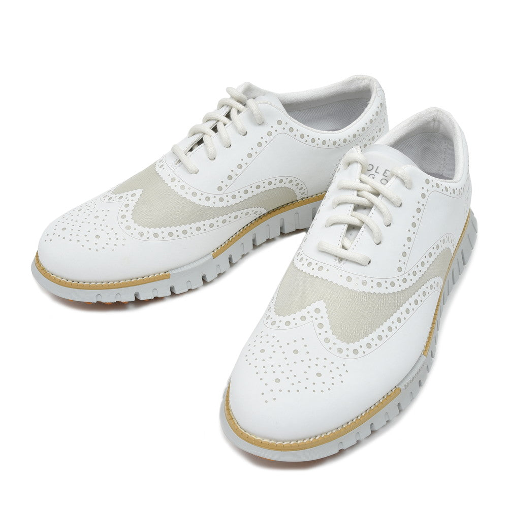 COLE HAAN（コール ハーン） ゼログランドリマスタードノーソウ ウィングチップゴルフシューズ(スパイクレス) C39846 15051601130