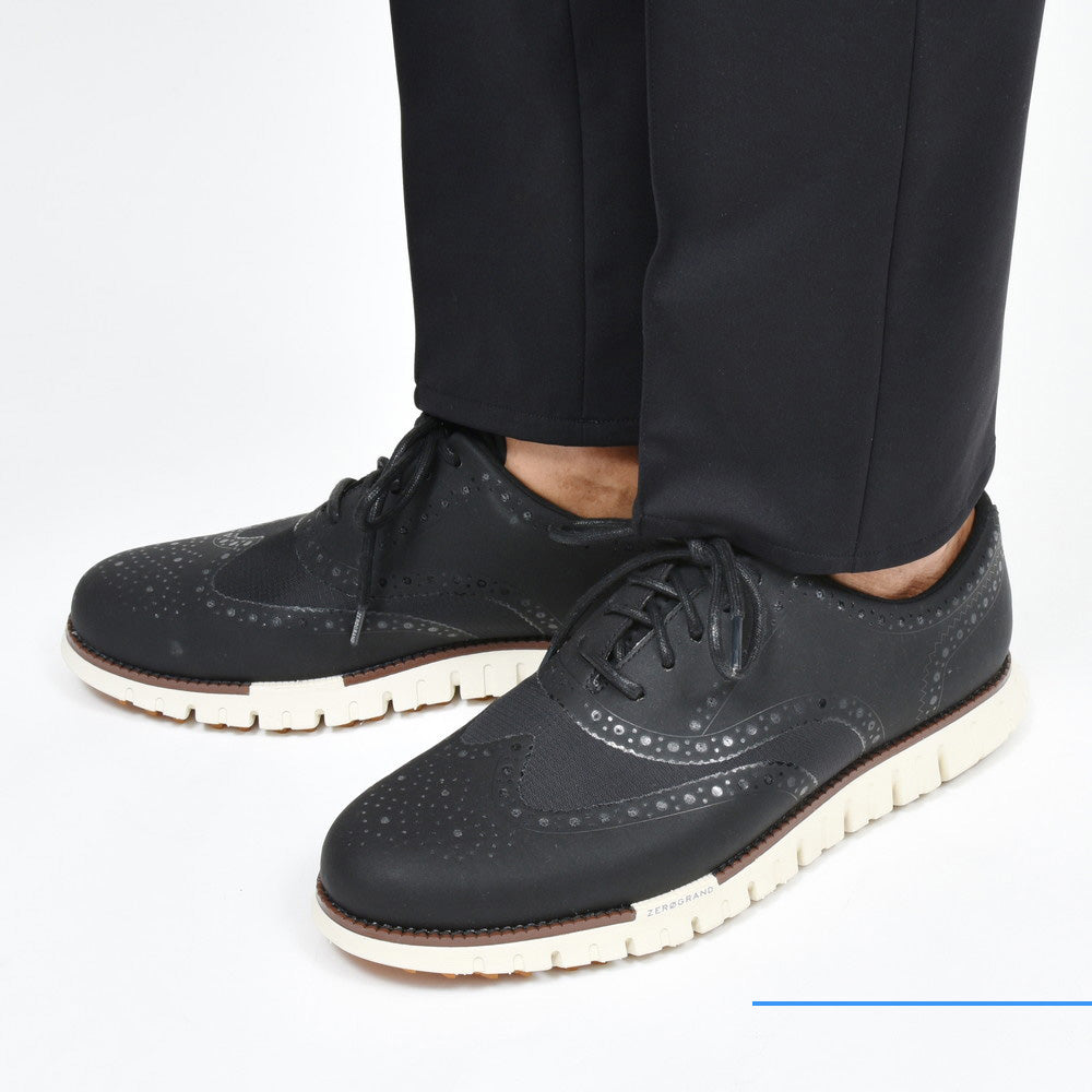 COLE HAAN（コール ハーン） ゼログランドリマスタードノーソウ ウィングチップゴルフシューズ(スパイクレス) C39846 15051601130