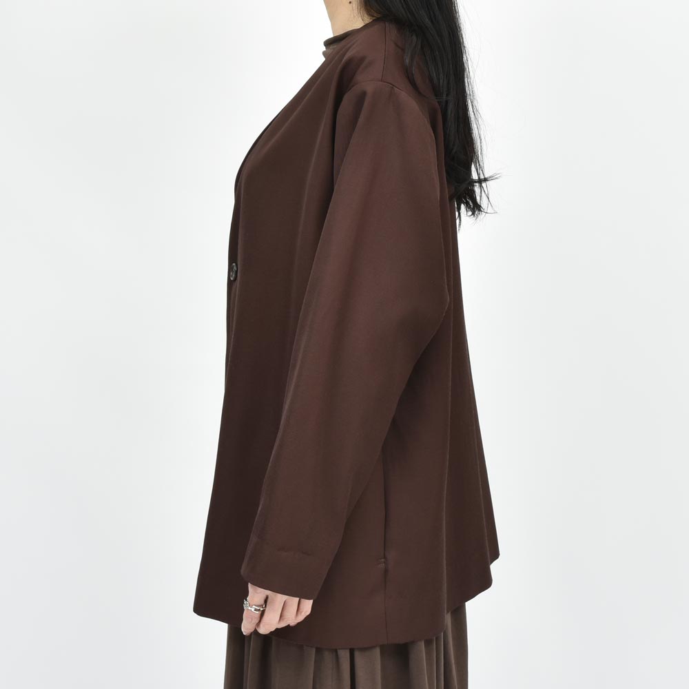 AMBELL(アンベル) KEY PIECE レーヨンコットンツイルノーカラー1Bジャケット 00035(11) genderless