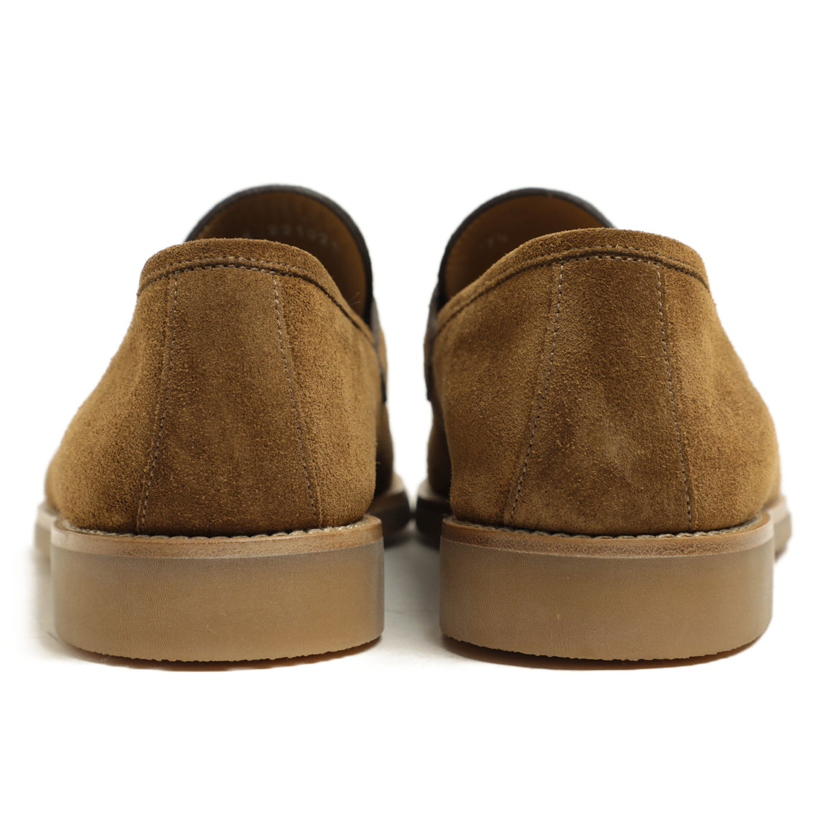 バレット / カーフスエードレザー  ホールカット コイン ローファー / 221U021.59 / LIGHT CASHMERE OAK ブラウン