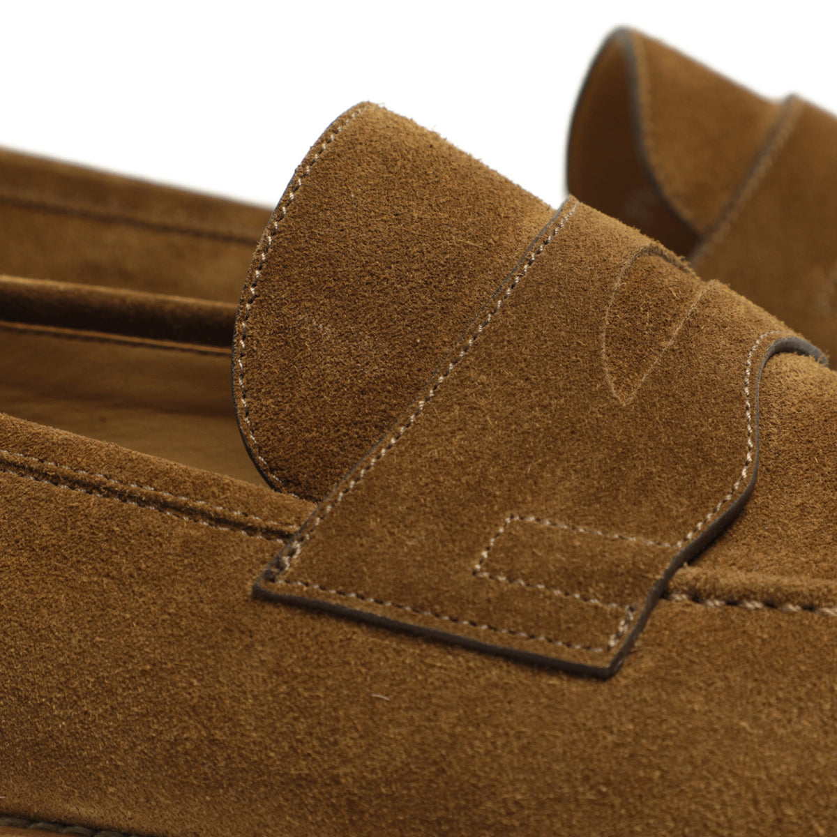 バレット / カーフスエードレザー  ホールカット コイン ローファー / 221U021.59 / LIGHT CASHMERE OAK ブラウン