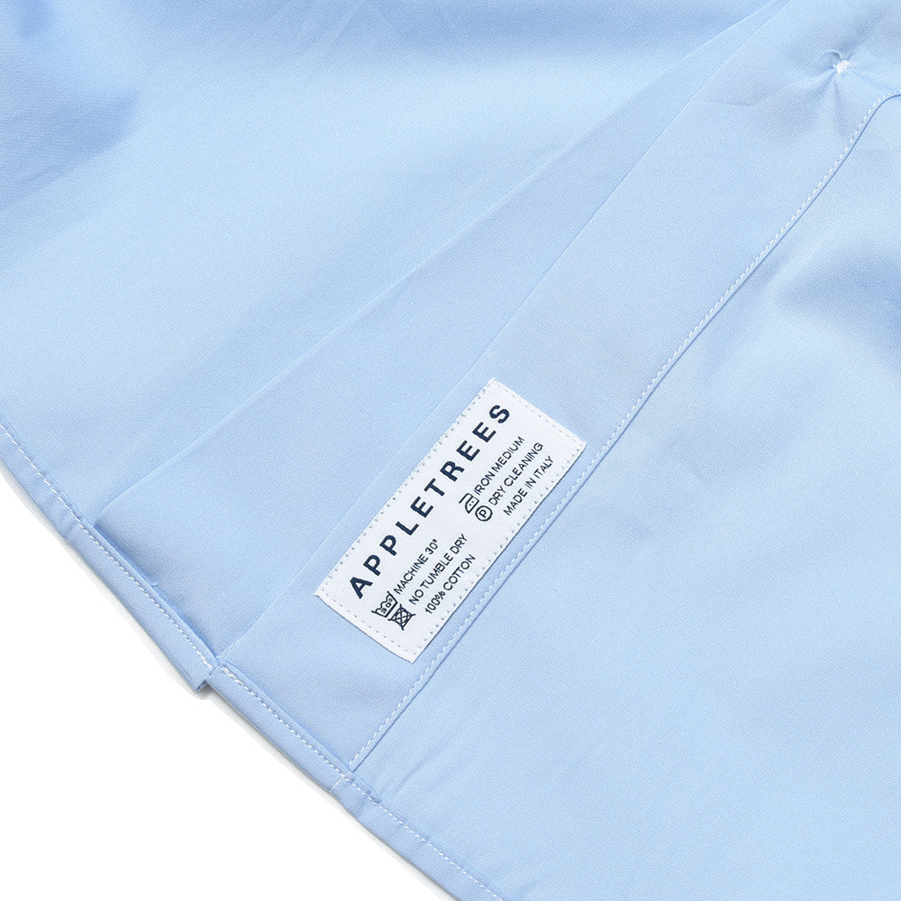 APPLETREES アップルツリーズ OPEN TRAVELER SHIRTS コットン ポプリン バンドカラーシャツ