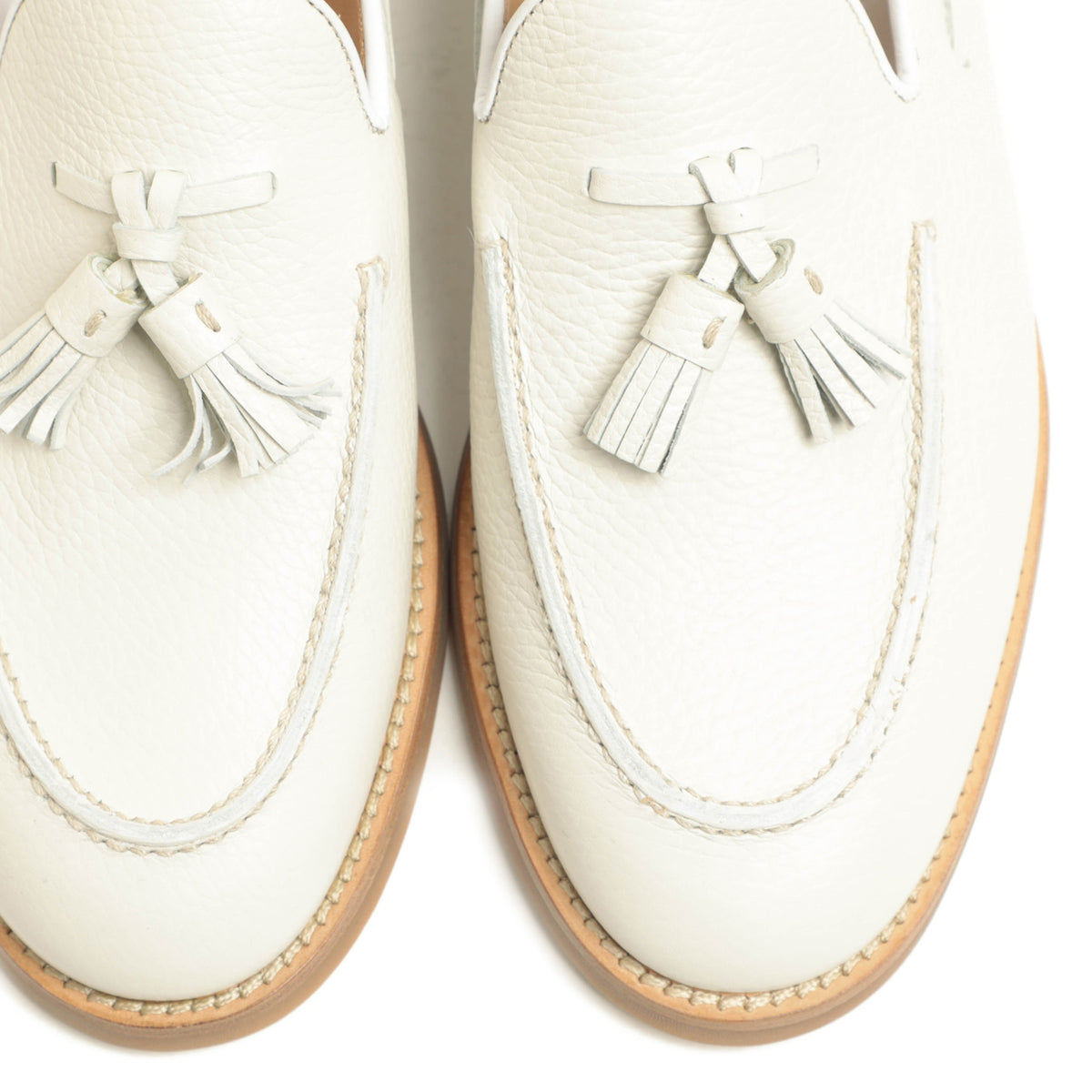 バレット / カーフレザー ホールカット タッセル ローファー / 251U036.2 / OFF WHITE オフホワイト