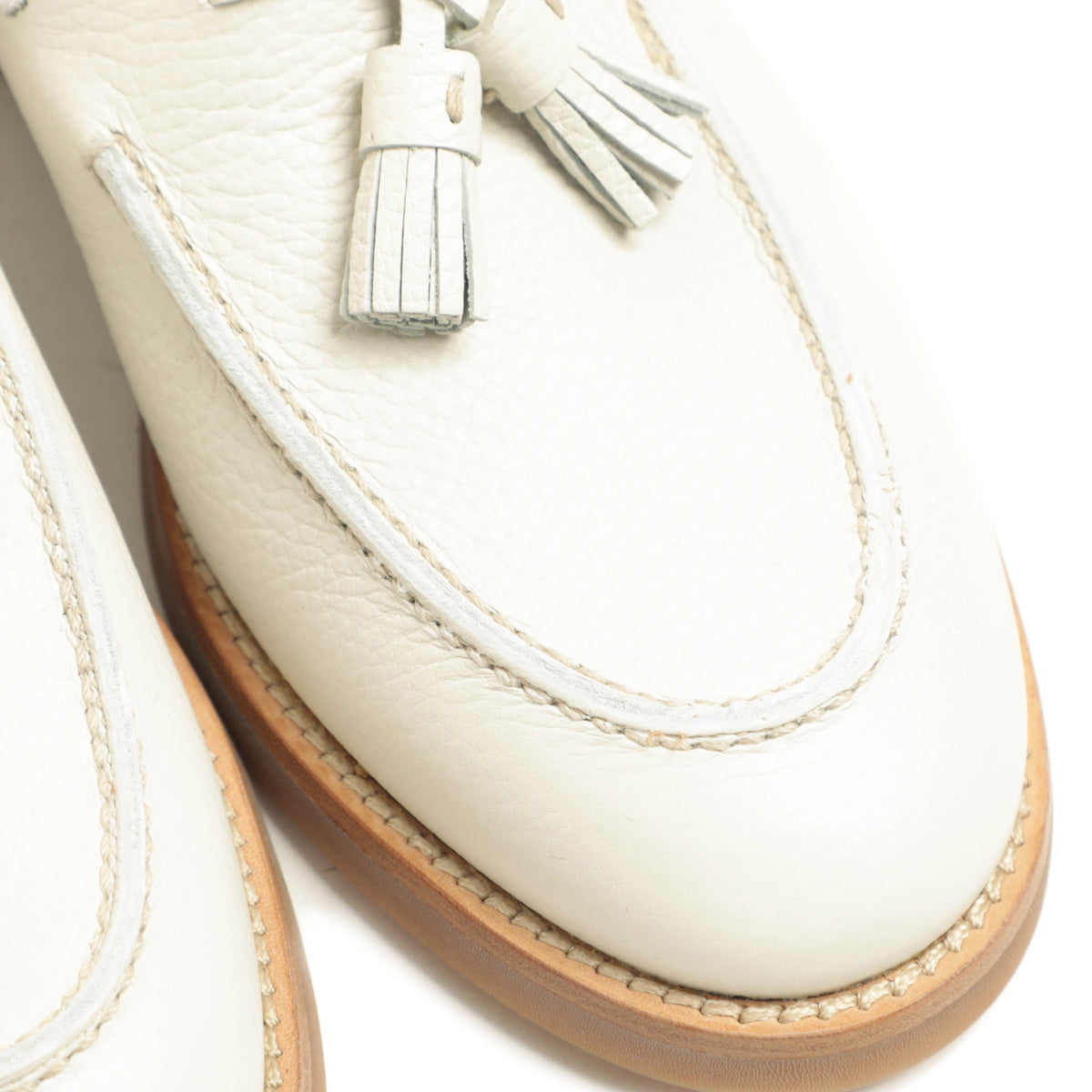 バレット / カーフレザー ホールカット タッセル ローファー / 251U036.2 / OFF WHITE オフホワイト