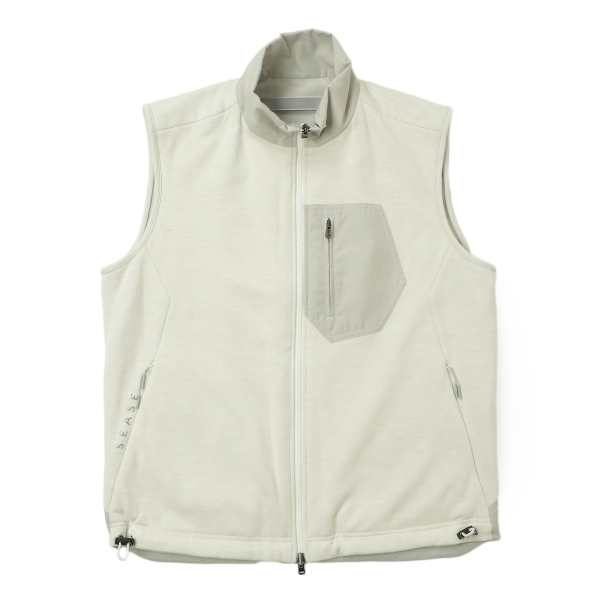 シーズ / リバーシブル ジャージ スウェット ジップアップ ベスト / OV034 TJ073 / PASTEL GRAY ライトグレー