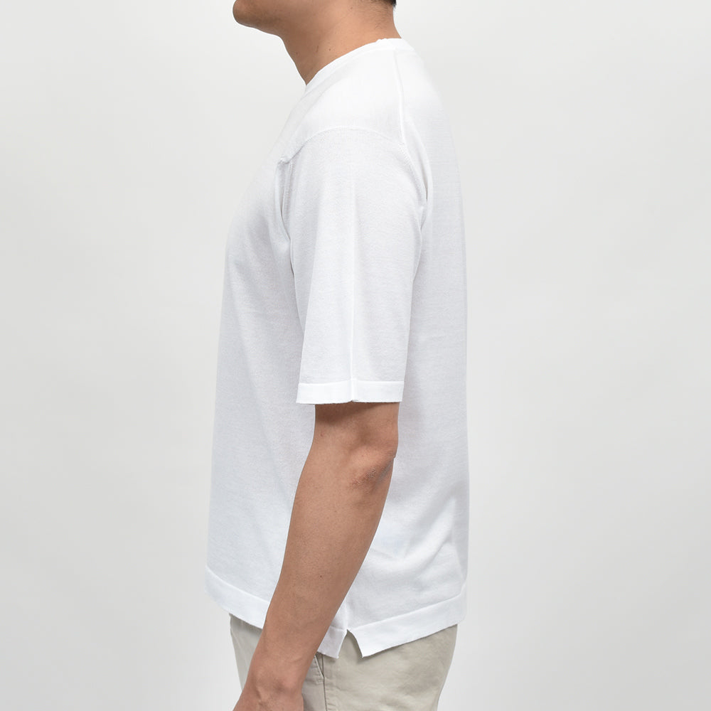 JOHN SMEDLEY ジョンスメドレー S4676 シーアイランドコットン 30ゲージ クルーネック ニットTシャツ
