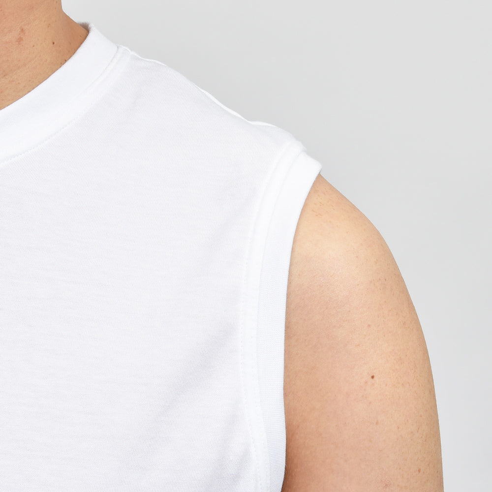 Schiesser（シーサー） コットン天竺ノースリーブクルーネックカットソー AMERICAN T-SHIRT SINGLET(2packs)