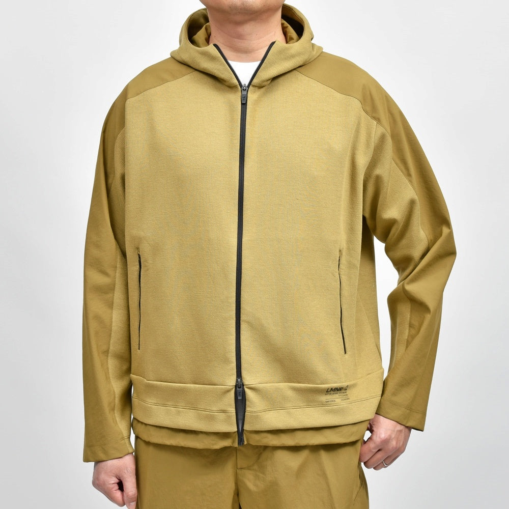 HERNO（ヘルノ） Laminarラミナー コットンジャージ×ナイロンタスランジップフーディー JC00019UL/56015