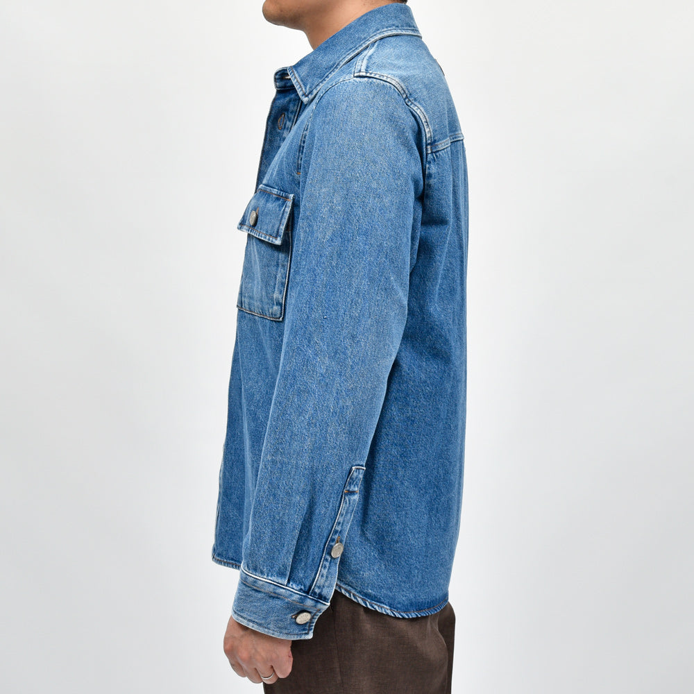 JACOB COHEN（ヤコブコーエン） ウォッシュドコットンセルロースデニムシャツジャケット 226-31809
