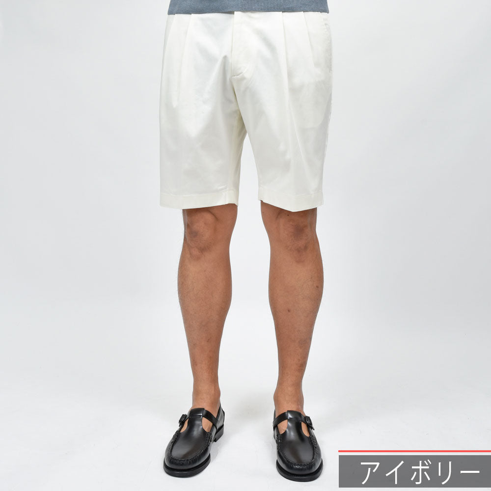 BERWICH（ベルウィッチ） GUJI SHORTグジショーツ ストレッチコットンツイル2プリーツショーツ CK1790X