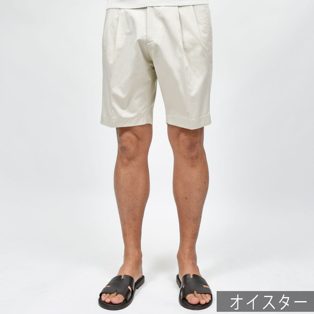 BERWICH（ベルウィッチ） GUJI SHORTグジショーツ ストレッチコットンツイル2プリーツショーツ CK1790X