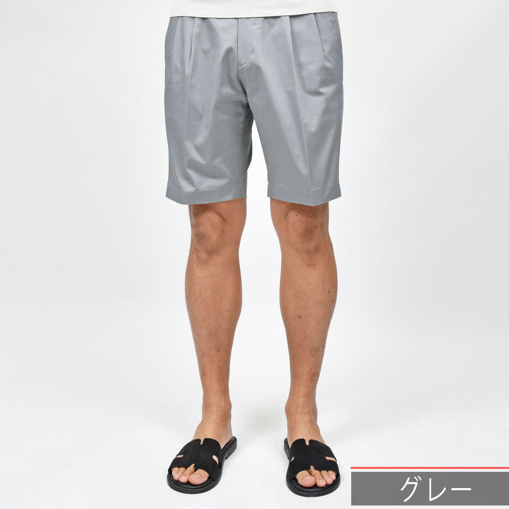 BERWICH（ベルウィッチ） GUJI SHORTグジショーツ ストレッチコットンツイル2プリーツショーツ CK1790X
