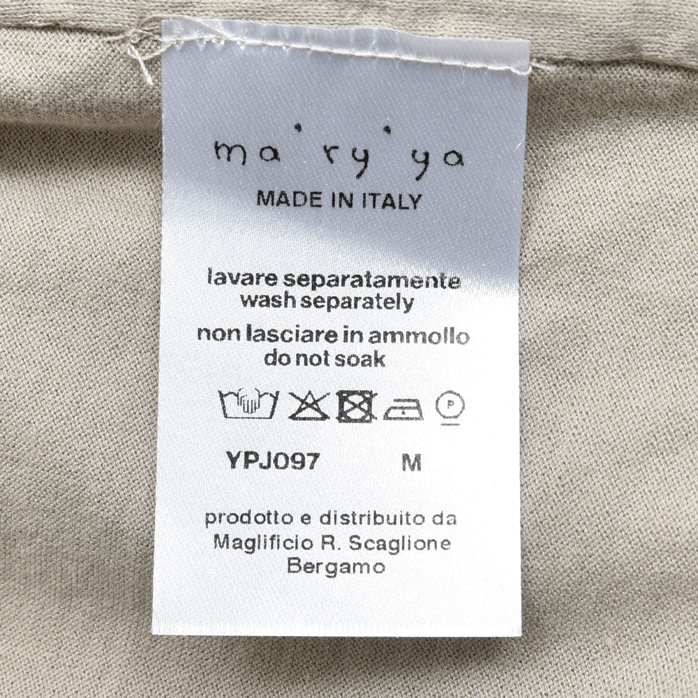 ma'ry'ya（マリア） コットンジャージ2Bジャケット YPJ097