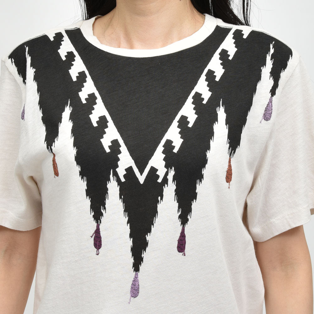 ISABEL MARANT(イザベル マラン) ZEWEL-GB TS0001FC コットンプリントTシャツ