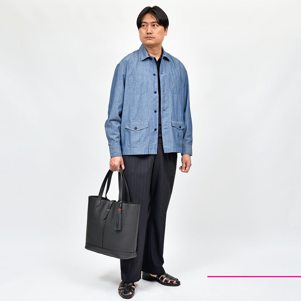 ACATE アカーテ KAUS2-M カウス カーフ シュリンクレザー トートバッグ