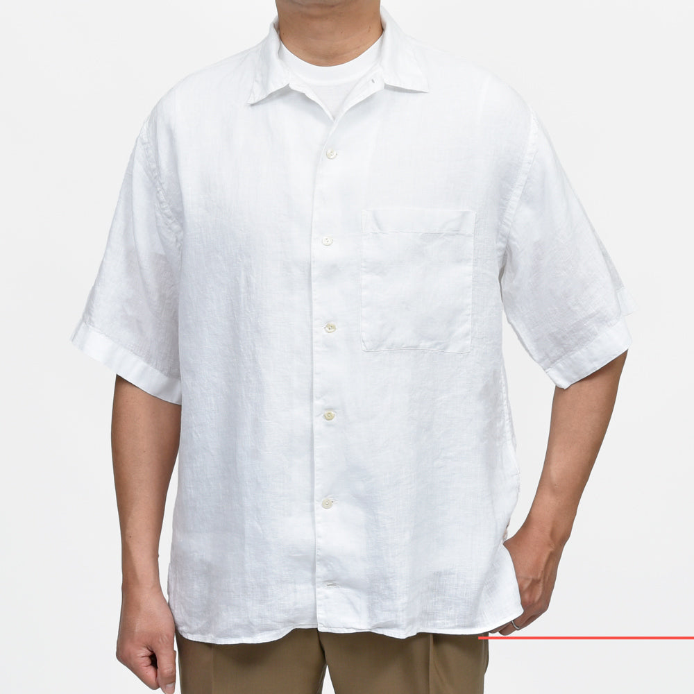Tintoria Mattei（ティントリア マッテイ） リネンソリッドS/Sシャツ T31