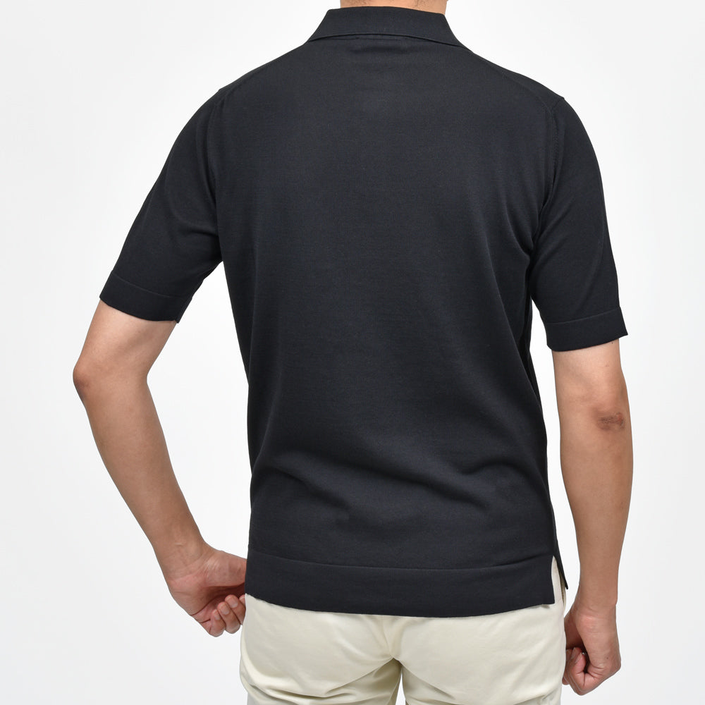 FILIPPO DE LAURENTIIS（フィリッポ デ ローレンティス） クレープコットンS/Sスキッパーポロニット PL0MCSK19