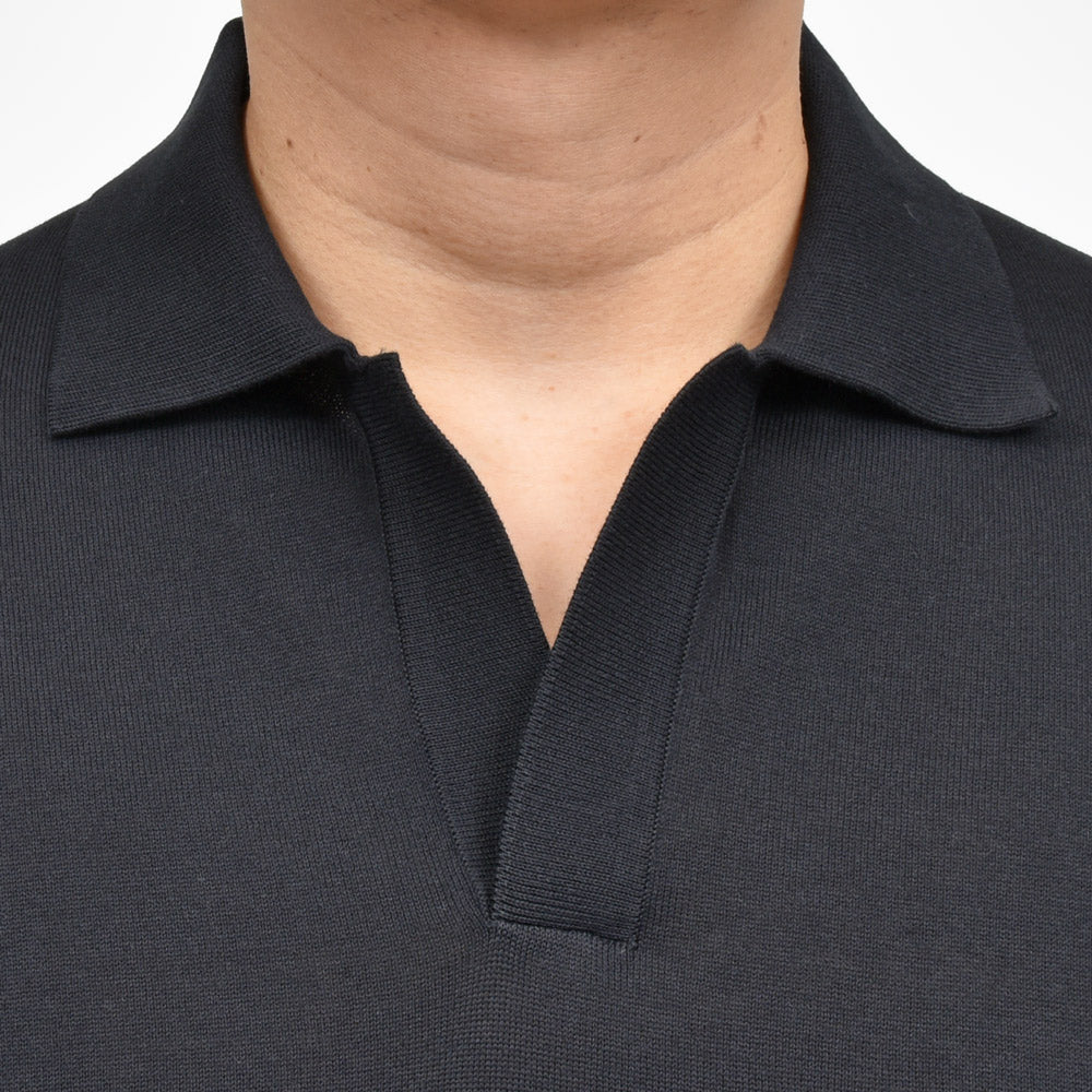 FILIPPO DE LAURENTIIS（フィリッポ デ ローレンティス） クレープコットンS/Sスキッパーポロニット PL0MCSK19