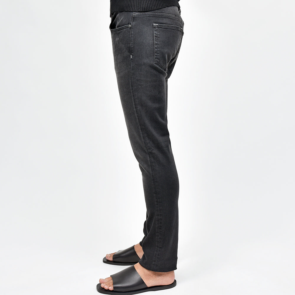 PT TORINO DENIM ピーティートリノデニム コットンレーヨンポリエステル ストレッチ ウォッシュド ブラックデニムパンツ SWING/SUPERSLIM FIT/OA3110