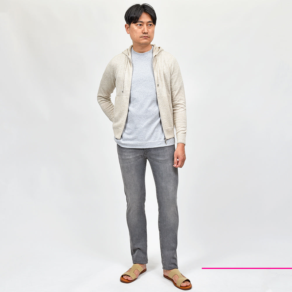 PT TORINO DENIM ピーティートリノデニム コットンレーヨンポリエステル ストレッチ ウォッシュド ブラックデニムパンツ SWING/SUPERSLIM FIT/OA3130