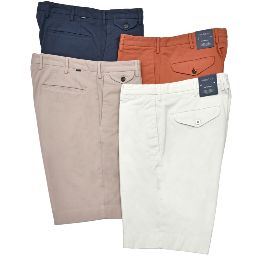 INCOTEX（インコテックス） SLIM FIT ストレッチコットンロイヤルバタヴィアショーツ 1W0192-9098B/32504