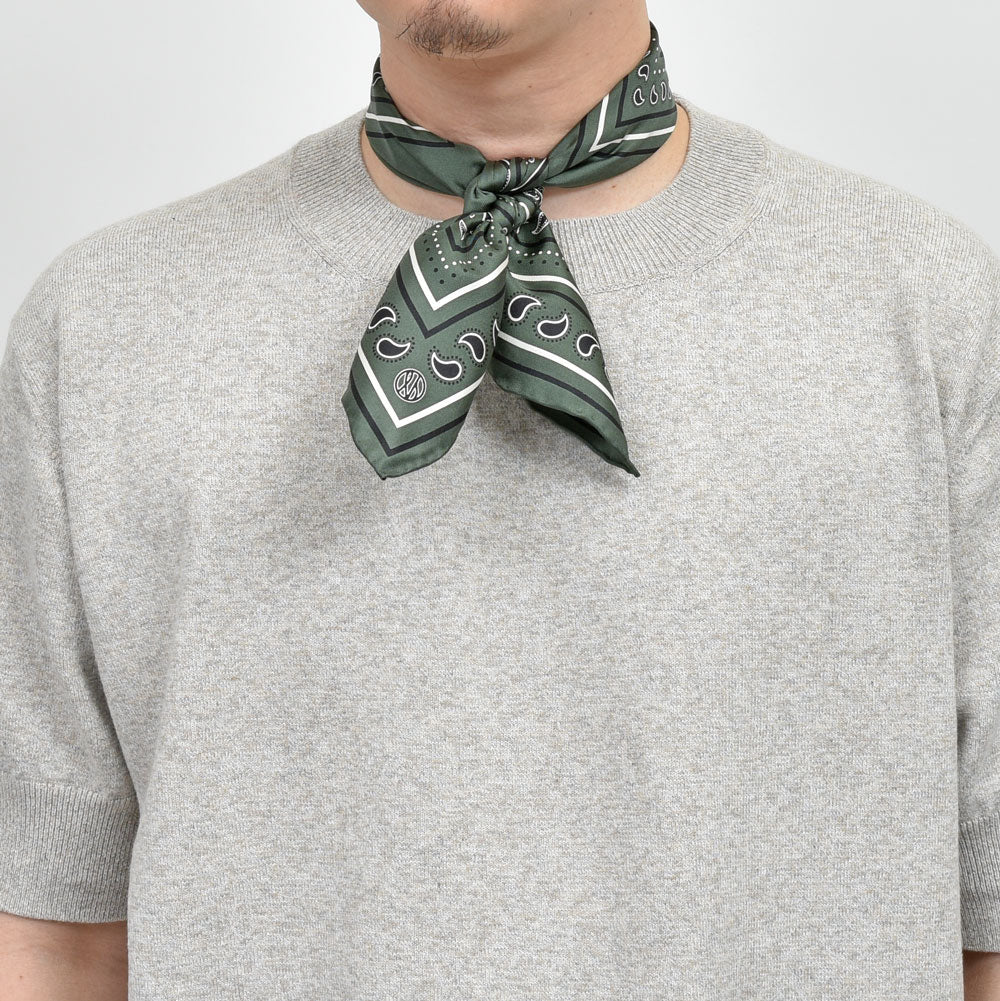 LESCARF（レスカーフ） シルクツイルペイズリースカーフ genderless